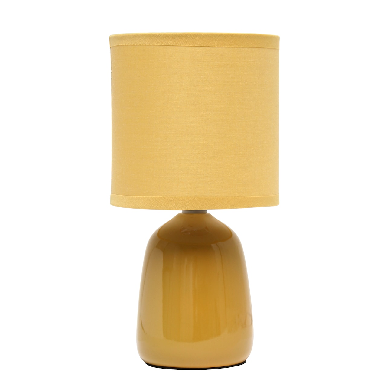 Simple Designs 10" Thimble Base Ceramic Table Lamp